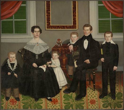 Joseph Moore and His Family ca. 1839  by Erastus Salisbury Field  1805-1900 Museum of Fine Arts Boston 58.25